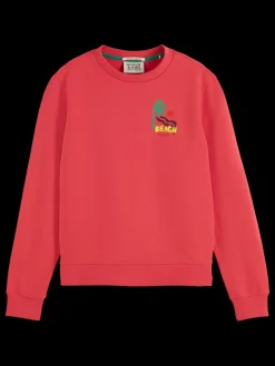 Sale Scotch & Soda REGULAR FIT LEFT CHEST ARTWORK SWEATSHIRT