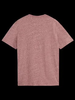 Clearance Scotch & Soda Regular fit melange t-shirt Wine