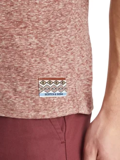 Clearance Scotch & Soda Regular fit melange t-shirt Wine