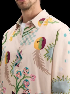 Hot Scotch & Soda REGULAR FIT MID SHINE AOP SHIRT PoetryAOP
