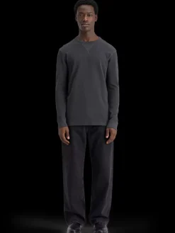 Outlet Scotch & Soda Regular fit waffle t-shirt ls