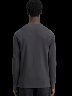 Outlet Scotch & Soda Regular fit waffle t-shirt ls