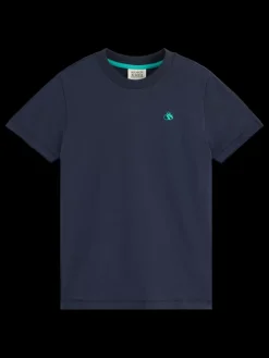 Outlet Scotch & Soda REGULAR-FIT LOGO T-SHIRT Night