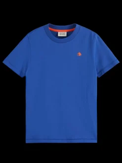 Best Scotch & Soda Regular-fit logo t-shirt RoadTripBlue