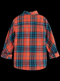 Outlet Scotch & Soda REGULAR-FIT YARN-DYED CHECKED FLANNEL SHIRT