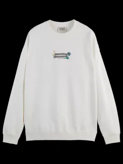 Fashion Scotch & Soda Relaxed fit artwork sweatshirt Swan