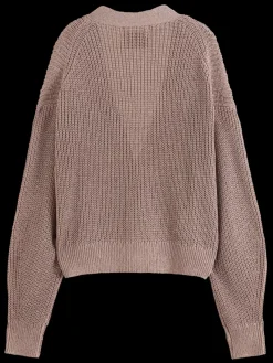 Discount Scotch & Soda RELAXED FIT BOXY CARDIGAN Seastone