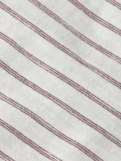 Outlet Scotch & Soda RELAXED FIT LUREX STRIPE T-SHIRT White