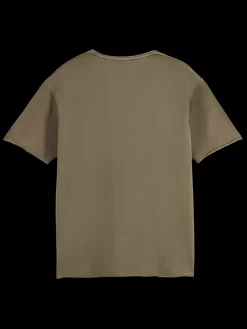 Outlet Scotch & Soda Relaxed fit raw edge t-shirt