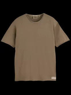 Outlet Scotch & Soda Relaxed fit raw edge t-shirt