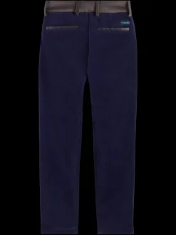 Clearance Scotch & Soda RELAXED SLIM-FIT VELVET DRESSED PANTS Night
