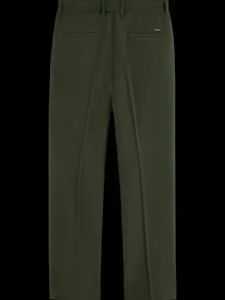 Online Scotch & Soda Relaxed straight fit wool-blend chino HeritageGreen