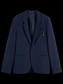 Clearance Scotch & Soda RELAXED WOOL-BLEND SINGLE-BUTTON BLAZER Night