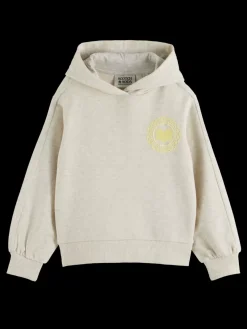 Clearance Scotch & Soda RELAXED-FIT HOODIE GreyMelange