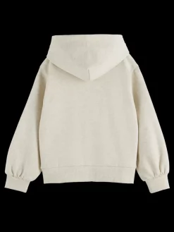 Clearance Scotch & Soda RELAXED-FIT HOODIE GreyMelange