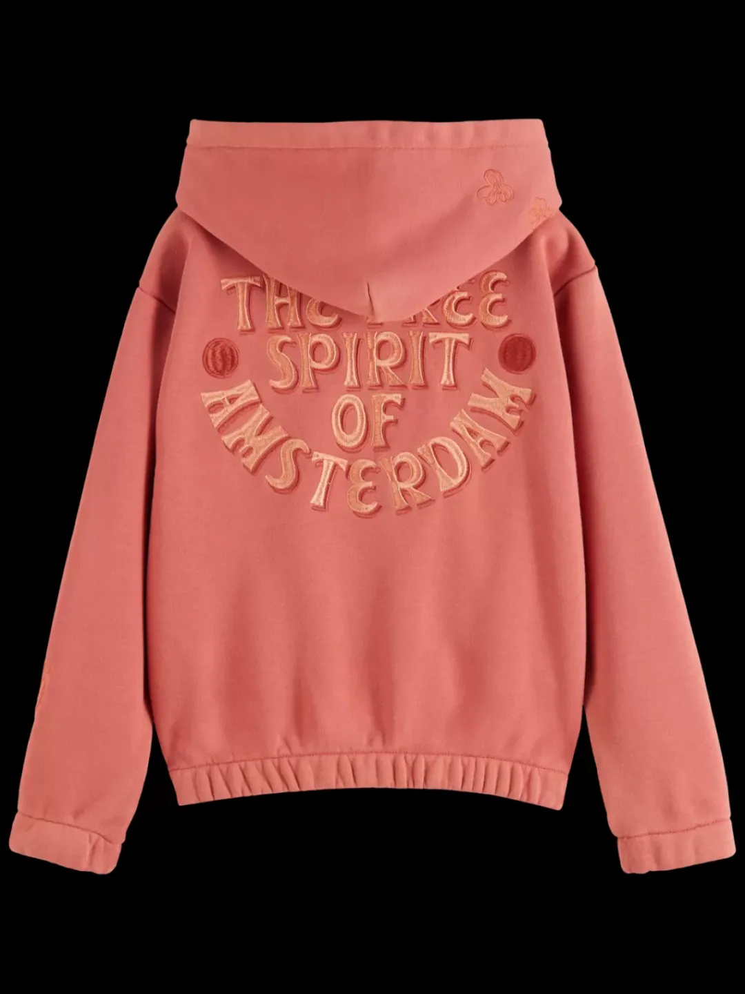Sale Scotch & Soda RELAXED-FIT ZIP-THROUGH HOODIE WITH EMBROIDERED ARTWORKS Negroni