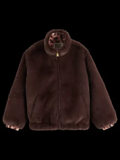 Hot Scotch & Soda REVERSIBLE FAUX FUR ZIP-THROUGH JACKET Bookworm