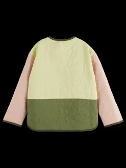 Online Scotch & Soda REVERSIBLE LIGHT PADDED JACKET MilitaryColourblock