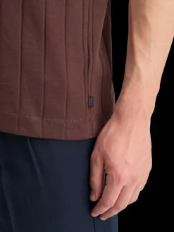Fashion Scotch & Soda RIB KNITTED POLO RichMahogany