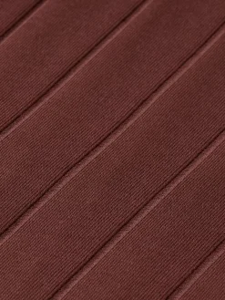 Fashion Scotch & Soda RIB KNITTED POLO RichMahogany