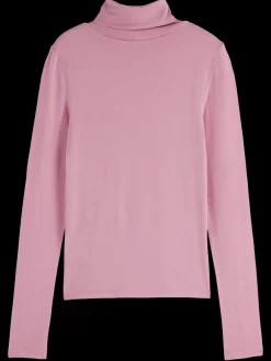 Discount Scotch & Soda ROLL UP NECK LONG SLEEVE T-SHIRT