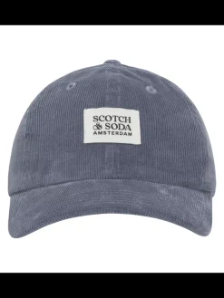 Sale Scotch & Soda S&S CORDUROY ADJUSTABLE CAP MEDIUMBLUE