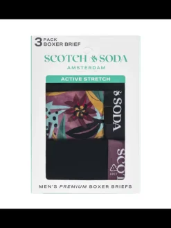 Sale Scotch & Soda SCOTCH & SODA MEN'S UNDERWEAR SS24 - 3PK BOXER BRIEF (PRINT)
