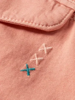 New Scotch & Soda Seasonal - relaxed fit natural-dyed cotton/linen short CoralReef