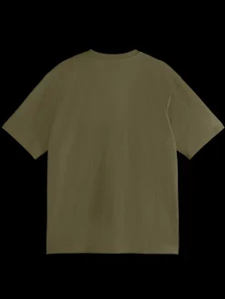 Clearance Scotch & Soda Seasonal core - 3 crosses loose fit pocket t-shirt