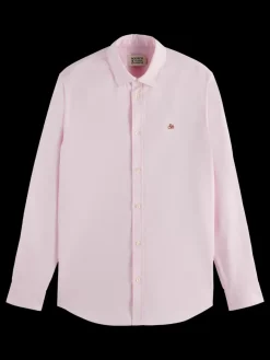 Fashion Scotch & Soda Seasonal core - Regular fit solid oxford shirt