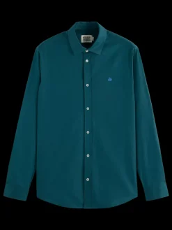 Fashion Scotch & Soda Seasonal core - Regular fit solid oxford shirt