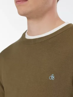Outlet Scotch & Soda Seasonal core - viscose regular fit crewneck