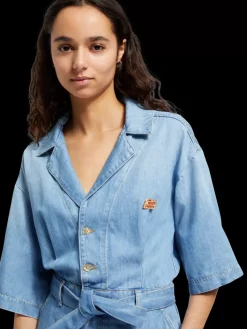 Outlet Scotch & Soda SHORT SLEEVE PLAYSUIT  SEA SHELLS SeaShells