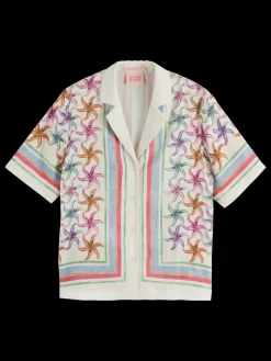 Outlet Scotch & Soda SHORT SLEEVE SHIRT WITH BANDANA PRINT SoftIce