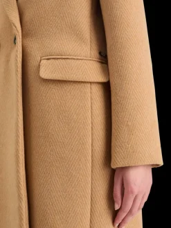 Outlet Scotch & Soda SINGLE BREASTED HERRINGBONE WOOL BLEND TAILORED COAT