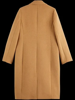 Outlet Scotch & Soda SINGLE BREASTED HERRINGBONE WOOL BLEND TAILORED COAT