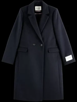 Outlet Scotch & Soda SINGLE BREASTED HERRINGBONE WOOL BLEND TAILORED COAT