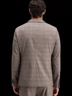 Fashion Scotch & Soda SINGLE BREASTED YARN-DYED BLAZER BrownEcruCheck