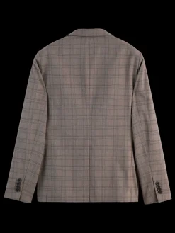 Fashion Scotch & Soda SINGLE BREASTED YARN-DYED BLAZER BrownEcruCheck