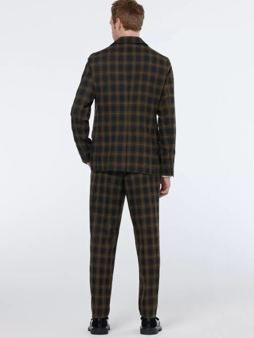 Hot Scotch & Soda Single-breasted yarn-dyed check regular fit blazer GoldenBrownCheck