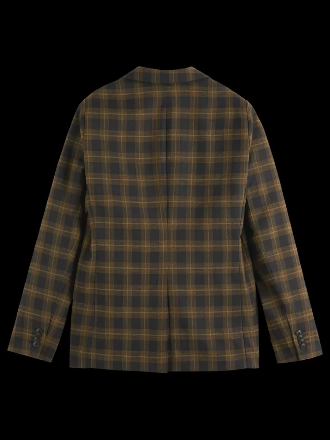 Hot Scotch & Soda Single-breasted yarn-dyed check regular fit blazer GoldenBrownCheck