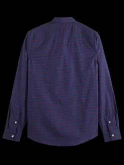 Online Scotch & Soda Slim fit ditsy aop shirt