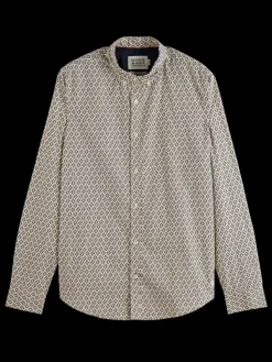 Online Scotch & Soda Slim fit ditsy aop shirt