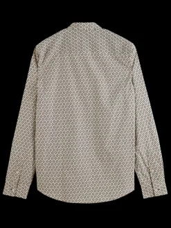 Online Scotch & Soda Slim fit ditsy aop shirt