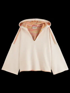 Best Scotch & Soda SLOUCHY FIT SHOULDER DETAIL HOODIE SoftIce