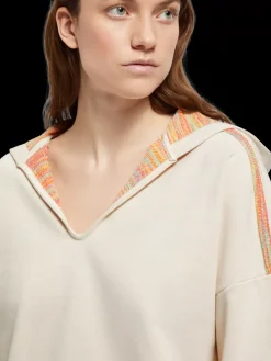 Best Scotch & Soda SLOUCHY FIT SHOULDER DETAIL HOODIE SoftIce