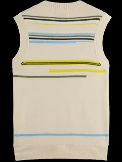 Sale Scotch & Soda Soft knit vest Parchment