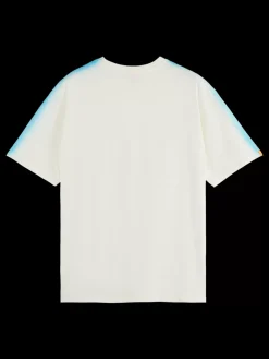 Hot Scotch & Soda Sprayed t-shirt Shell/BlueLagoon