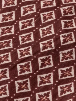 Discount Scotch & Soda Ss shirt lurex print GeoFlowerBordeaux