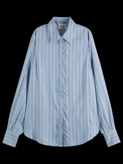 New Scotch & Soda STRIPED LIGHTWEIGHT SHIRT